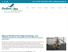 Tablet Screenshot of perfectpetdog.com